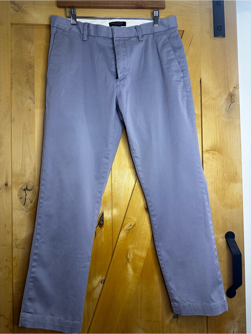 Banana Republic Light Gray Straight Chinos